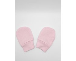 Baby krabwantjes baby handschoentjes roze | 0-2 maanden | anti krabwanten newborn