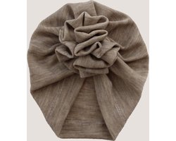 Baby mutsje | Turban Merino Ruffel - 50-56