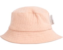 Baby's Only Zonnehoedje Dream - Vissershoedje voor meisjes - Baby bucket hat gemaakt van 100% ecologisch katoen - Peach - 3-6 mnd - GOTS