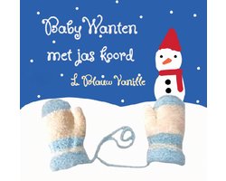 Big Boss - Gebreide herfst / winter wanten / handschoenen met jas-koord - baby / peuter 1-3 yrs - cat.1-2 - licht blauw / vanille geel (beige) - kleine kinderen - unisex - casual