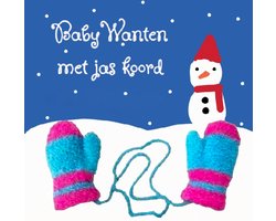 Big Boss - Gebreide herfst / winter wanten / handschoenen met jas-koord - baby / peuter 1-3 yrs - cat.1-2 - pink roze / turquoise blauw - kleine kinderen - unisex - casual