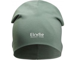 Elodie logo beanie - Muts - Beanie - Muts baby - Muts katoen - Hazy Jade - 6/12 maanden