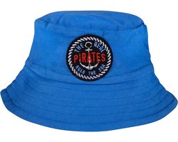 Frogs and Dogs - Piraten Bucket Hat | Blauw - Katoen - Maat 50/68