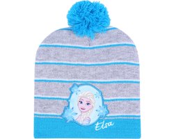 Grijsblauwe warme Elsa Ice Age muts