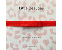 Little Beauties - haarbandje - rood - baby - peuter - haaraccessoire