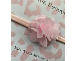 Little Beauties - zacht haarbandje - rose - baby - peuter - newborn - babygift - kraamkado