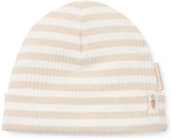 Little Dutch Stripe Sand/White - Baby - Jongens en Meisjes - Muts - Maat 44 / Maat 56 - Zand, Wit