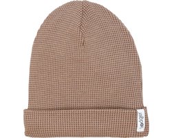 Lodger Baby Beanie 0-6M Beige Zacht Ademend Katoen Ciumbelle