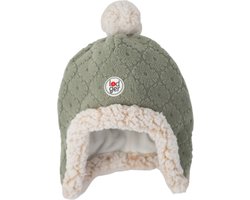 Lodger Babymuts winter - Goede pasvorm - Fleece voering - 3-6M - Groen