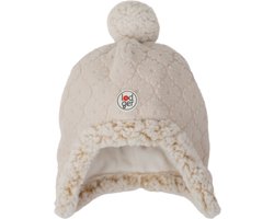 Lodger Babymutsje - Winter - Goede pasvorm - Fleece voering - 3-6M - Creme