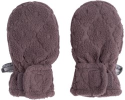 Lodger - Babywantjes fleece - 0-12 maanden - Paars - Klittenbandsluiting - Warm