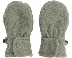 Lodger - Kinderwanten fleece - Groen - 12-24 maanden - Klittenbandsluiting