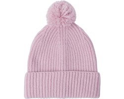 Lodger - Newborn mutsje - Winter - Roze - 0-3 maanden - Merino wol - Zacht