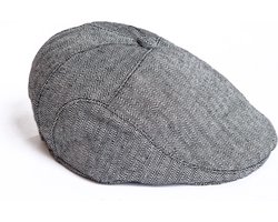 Lofje pet kind (1-4 jaar) Flat cap - Zwart/wit motief