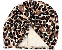 May Mays - Lilly Babymutsje - Strik Leopard - 0-2 jaar