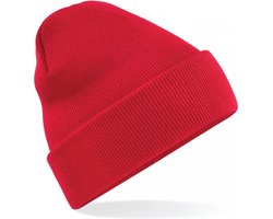 New Age Devi - "Klassieke Rode 'Original Cuffed Beanie"