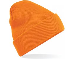 New Age Devi - "Oranje 'Original Cuffed Beanie' - Voor een Stijlvolle en Warme Look!"