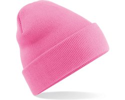 New Age Devi - "Roze 'Original Cuffed Beanie' - Perfect voor winterse dagen!"