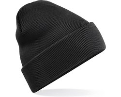 New Age Devi - "Zwarte 'Original Cuffed Beanie' - Stijlvol en Warm"