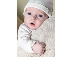 Petite Maison-Baby Muts & Krabwantjes Set -Grijs