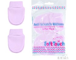 Soft Touch 2-pack Krabwantjes Roze 0-6 Maanden P110