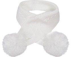 Soft Touch Babysjaal Elegance Pompoms Acryl Wit One-size