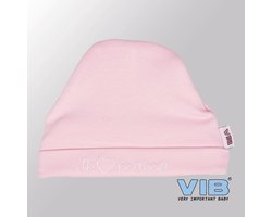 VIB® - Muts rond - Ik (hartje) Mama - (Roze) - Babykleertjes - baby muts - baby muts newborn - baby mutsje - baby cadeau - kraam cadeau - baby aankodiging