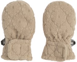 Wanten fleece - Baby - Beige - 0-12 maanden - Klittenbandsluiting