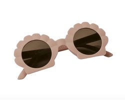 Little Dutch Kinderzonnebril Shell Old Pink - Stijlvol Schelpmodel in Oud Roze - UV400 Bescherming - Perfecte Zonnebril voor Kinderen - Modieuze Sunglasses voor Peuters en Kleuters - Veilig en Trendy Accessoire voor Zonnige Dagen