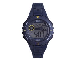 Lorus Kinder Lorus digitaal horloge silicon band blue R2383PX9 - Horloge - Siliconen - Blauw - 36 mm