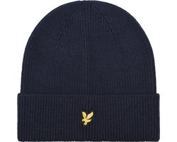 Lyle & Scott Beanie Boys Mutsen Jongens - Donkerblauw - Maat ONESIZE