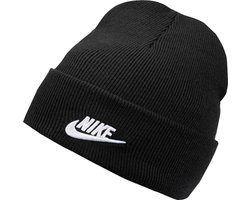 Nike peak beanie in de kleur zwart.