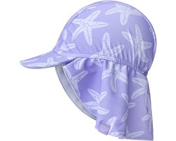 Swim Essentials - UV Zonnepetje Baby - Lila Sea Star - 2-4 jaar