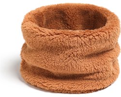 Teddy / Fleece Nekwarmer - Colsjaal | Bruin | Polyester | One Size | Fashion Favorite