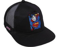 Zwarte pet voor jongens - SUPERMAN / 58cm