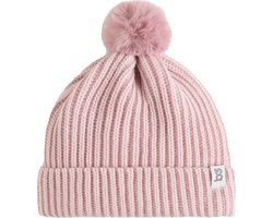 Baby's Only Mutsje met pompon Cool - Oud Roze - 3-8 jaar - 100% acryl - GOTS