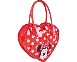 DISNEY Minnie Mouse - Rode, Hartvormige Handtas