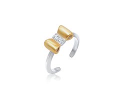 Elli Ring Kinder Schleife Kristalle 925 Silber