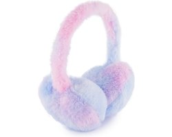 Fluffy meisjes oorwarmers unicorn - Roze