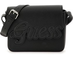 Guess Girls Logo Crossbody Tas Zwart