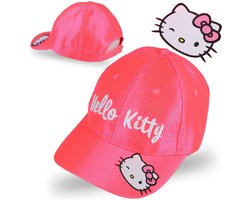 Hello Kitty Roze meisjespet met klep 52cm