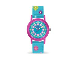 Ice Watch ICE learning - Pink flowers 023300 Horloge - Nylon - Roze - Ø 32 mm