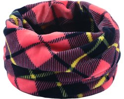 Kinder Colsjaal - Roze | Velvet/Polyester | Snood / Sjaal 25 x 25 cm | Fashion Favorite