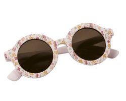 Little Dutch Zonnebril - Kleur: Roze - Kinderzonnnebril - Rond Model - Zonnebril voor Meisjes - Vakantie Bril - Baby Zonnebril - Perfect voor Peuters & Kleuters - Sunglasses - 2+ jaar - UV400 Protection - Zonnebril met UV Bescherming voor Kids