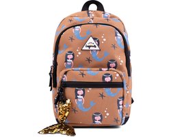 LITTLE LEGENDS BACKPACK S MERMAID Kinder Rugzak / Schooltas kinderen Meisje rugtas school met print - Bruin - One Size - (6094138284290)