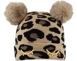 Muts Pompon KIDS - Winter - Panter Wink