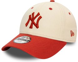 New Era - 6 tot 12 jaar - Youth Cap - New York Yankees Youth Contrast Light Beige 9FORTY Adjustable Cap