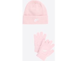 Nike muts en handschoenen roze 4-6 jaar