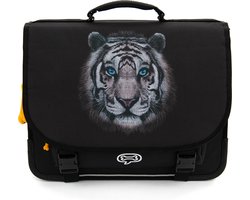 Stones and Bones Cedar PL - White Tiger Schooltas - Boekentas - Zwart