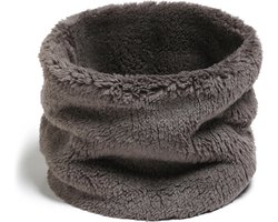 Teddy / Fleece Nekwarmer - Colsjaal | Grijs | Polyester | One Size | Fashion Favorite